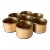 1960s Pearly Enamel and Brass Napkin Rings-Set of 7 For Sale