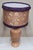 Vintage Italian Table Lamp with Turned and Fluted Pink-Painted Maple Column and Fabric Shade from Lamplove, 1970s For Sale - Image 6 of 11