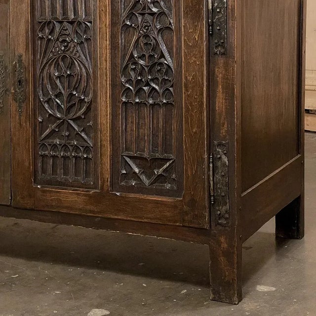 19th Century French Gothic Credenza For Sale - Image 17 of 18