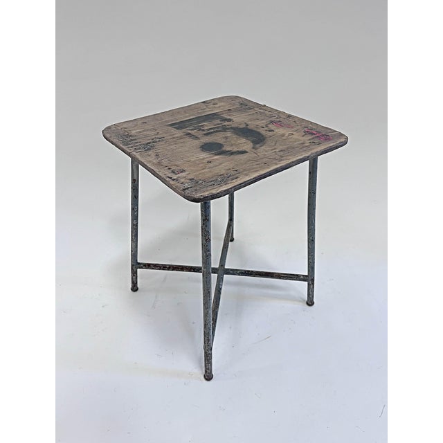 Vintage Belgian Industrial Stool, 1960s For Sale - Image 13 of 13