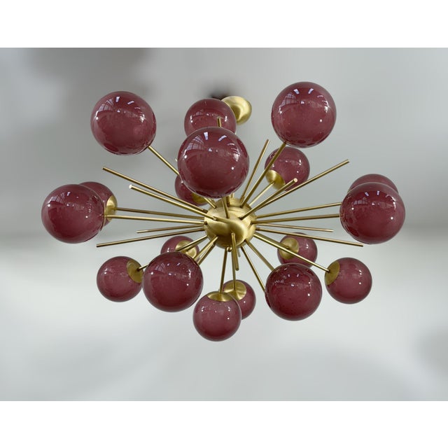 Fabio Ltd 21st Century Ovale Diciotto Murano Sputnik Chandelier by Fabio LTD For Sale - Image 4 of 11