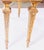 French 1960s Elegant Louis XVI Style Giltwood Marble-Top Console / Sofa Table With Hand-Carved Foliate Detail For Sale - Image 3 of 5