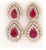 2020s 7.77 Carat Natural Ruby Diamond Yellow Gold Drop Earrings, A Pair For Sale - Image 5 of 9