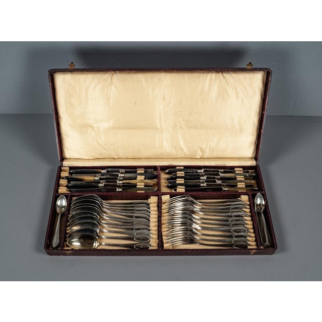 Alpacca Cutlery Model Veritable, 1920s, Set of 48 For Sale - Image 4 of 11