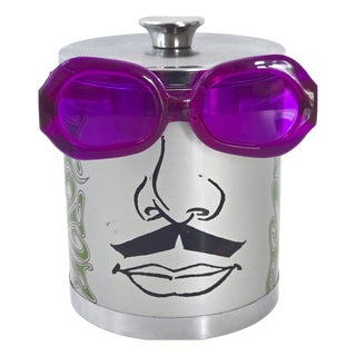 Vintage Psychedelic Pop Groovy Ice Bucket by Peter Max, 1970s For Sale
