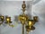 Pair of Aesthetic Movement Gold Gilt Candelabras for your consideration. Each candelabra measures approx. 19 1/2 inches...