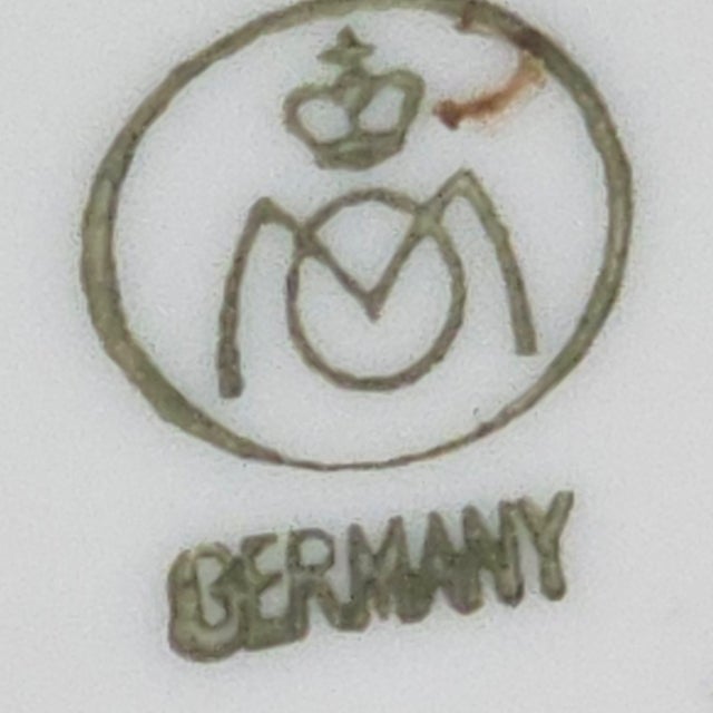 White Charming Metzler & Ortloff Porcelain Figurine – "Girl With Geese," Germany, 5.75” For Sale - Image 8 of 8