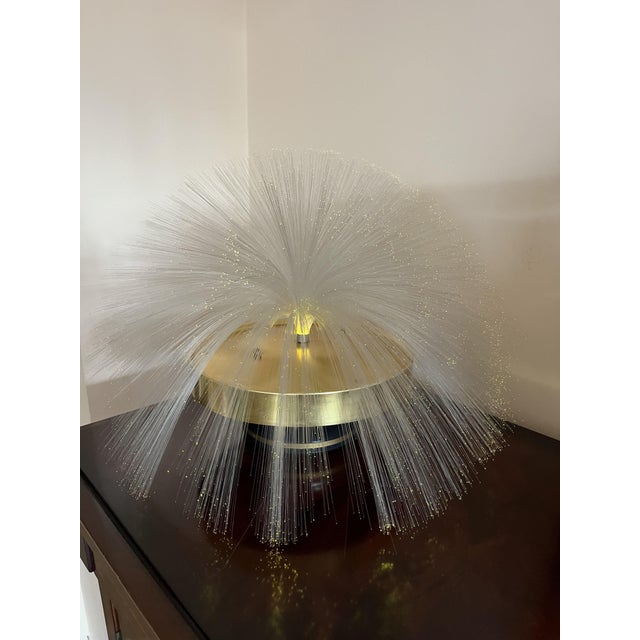 Mid-Century Multicolored Fiber Optic Rotating Lamp, 1960s For Sale - Image 6 of 10