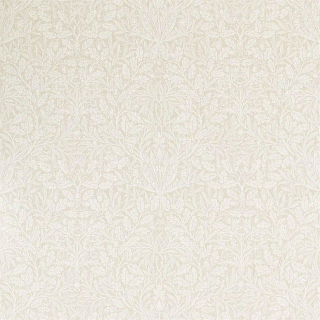 Morris & Co Morris Acorn Fabric in Chalk For Sale