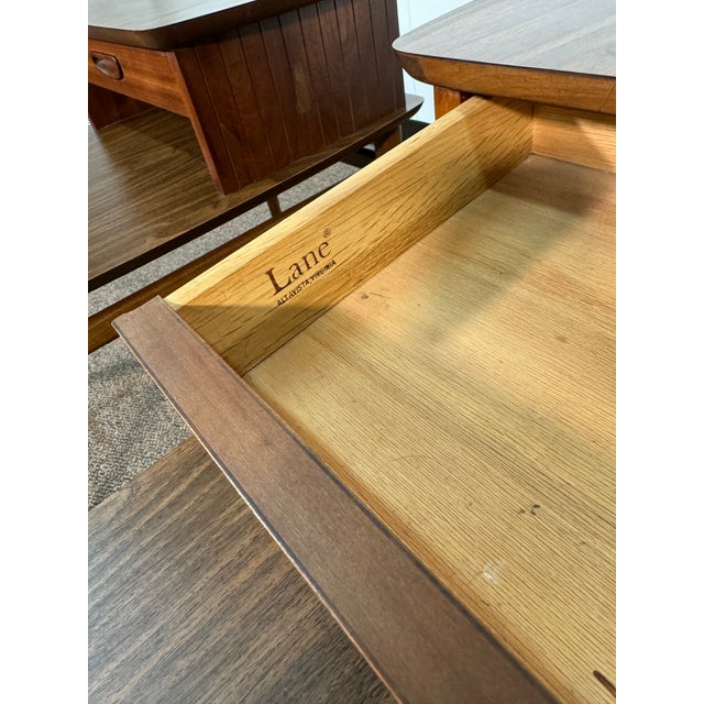 Brown Lane 2 Tier End Tables - a Pair For Sale - Image 8 of 12