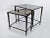 1960s Hollywood Regency Maison Jansen Bronze and Glass Nesting Tables - 2 Pieces For Sale - Image 9 of 13