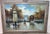 This large-scale Impressionist oil painting captures a bustling Parisian boulevard with elegantly dressed figures...
