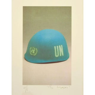 The World - Original Lithograph by Bettino Craxi - 1994 1994 For Sale