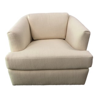 1970s Vintage Dreamy Cloudy Barrelback Chair For Sale