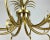 Metal Gilt Brass Chandelier from S.A. Boulanger in the style of Maison Bagues, 1970s For Sale - Image 7 of 11
