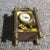Brass Miniature Desk Clock With Flemish Art Scenic Dial For Sale - Image 4 of 8