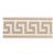 Sample - Schumacher Etienne Silk Greek Key Trim Wide in Sand For Sale