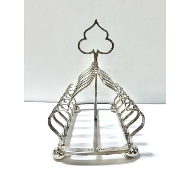 Antique English Elkington & Co Silverplate Toast Rack – Late 19th Century For Sale - Image 4 of 7