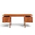 Peter Hvidt Style Mid Century Danish Teak Executive Desk This desk measures: 68.75 wide x 32.25 deep x 28.75 high, with a...