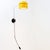 Metal Space Age Yellow Wall Lamp by Arnold Berges for Staff Germany, 1970s For Sale - Image 7 of 17