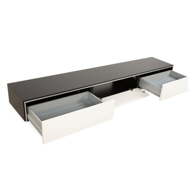 Cube Sideboard in White and Anthracite Wood with Drawers from Interlübke For Sale - Image 4 of 14