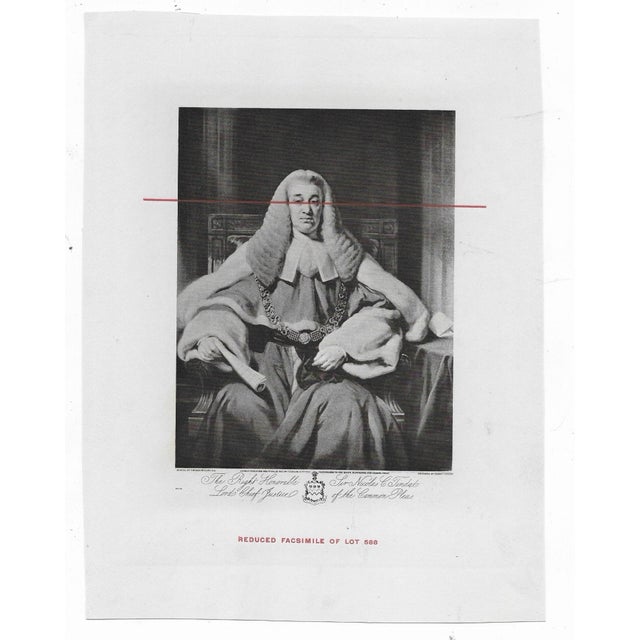 Portraiture Antique English Portrait Engraving For Sale - Image 3 of 3