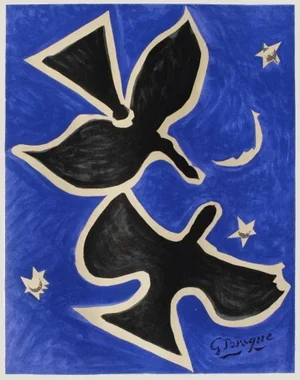 1961 Georges Braque, Galliera Museum Poster