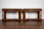 Pair of French 1860s Napoleon III Period Walnut Console Tables with Marble Tops For Sale In Atlanta - Image 6 of 12