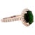 Natural Emerald Diamond Ring 6.5 14k White Gold 9.31 TCW Certified For Sale In New York - Image 6 of 13