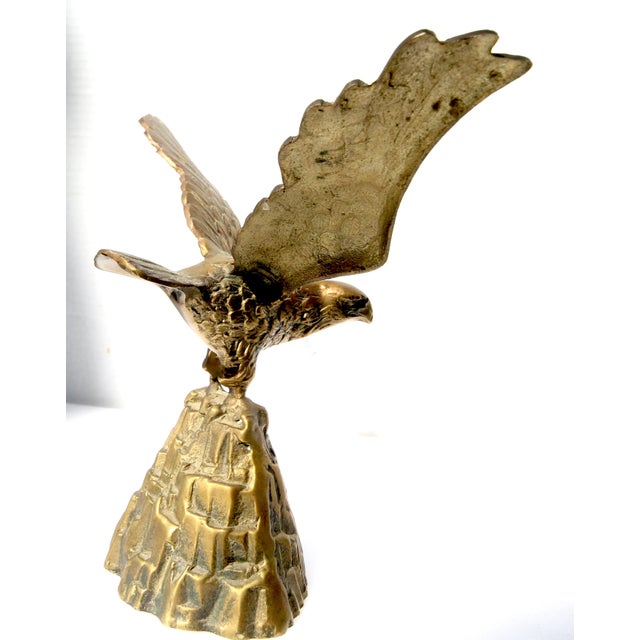 1970s U S Olympic Team Medal Winner's Sculpture Solid Brass Eagle Statue For Sale - Image 9 of 17