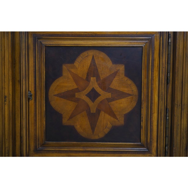 Ethan Allen Marquetry Continental Mahogany Sideboard For Sale - Image 13 of 18
