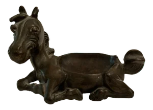 Vintage K&O Co. Bronze Horse Ashtray