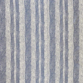 Sample - Schumacher Glamourpuss Fabric in Midnight For Sale