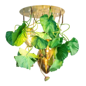 Flower Power Lotus Dichondra Round Chandelier & Crystal Egg Pendants from VGnewtrend, Italy