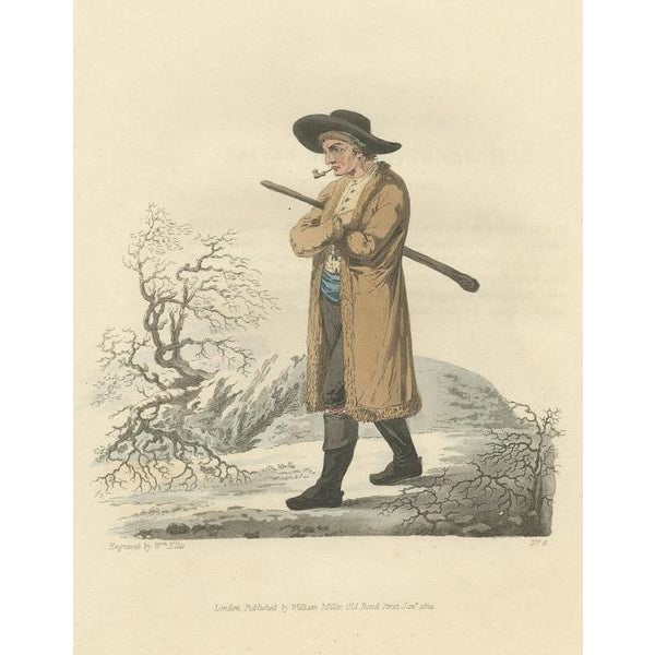 W. Ellis, Illustration of a Peasant of Upper Carniola, Slovenia, Eastern Europe, 1804, Print For Sale - Image 3 of 5