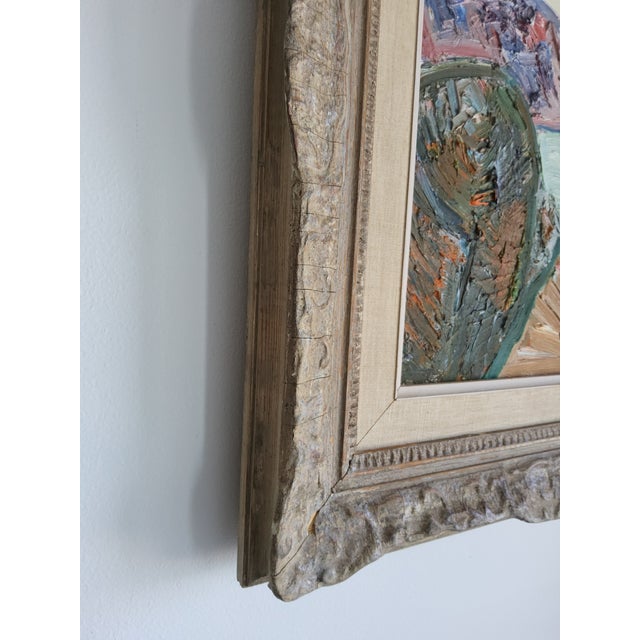 Mid Century Expressionist Landscape Painting by Swedish Artist Knut Irwe For Sale - Image 16 of 18