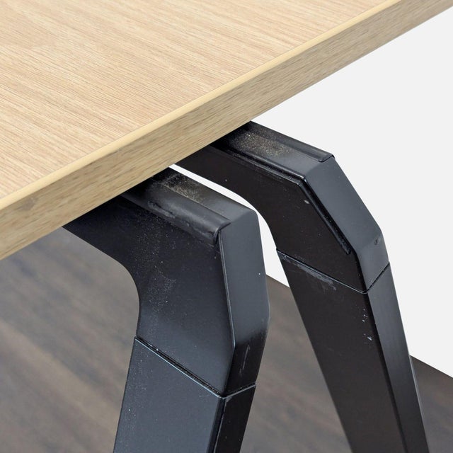 Wood Bernhardt Yuno Modern Minimalist Wood Laminate and Metal Desk For Sale - Image 7 of 7