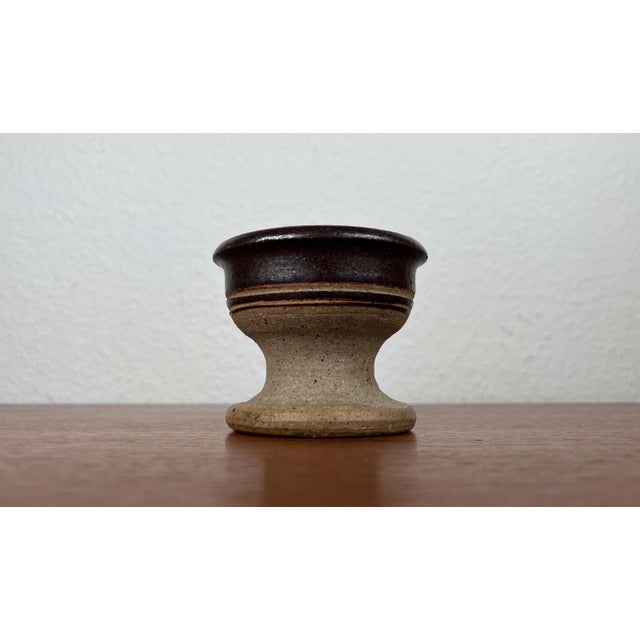Mid-Century Modern Danish Studio Pottery Candleholder by Tue Poulsen for Tue Keramik, 1960s For Sale - Image 10 of 11