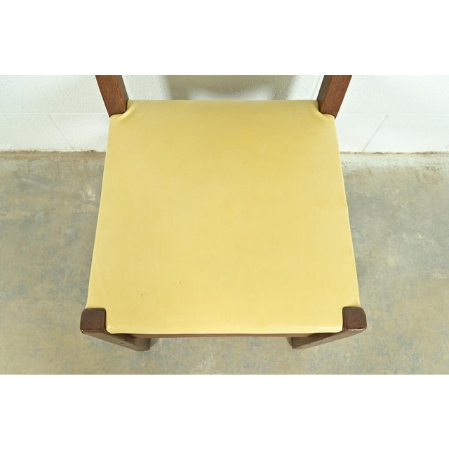 Wood Gustav Stickley Antique Mission Oak Arts & Crafts Ladder Back Dining Chairs, Set of Ten For Sale - Image 7 of 13