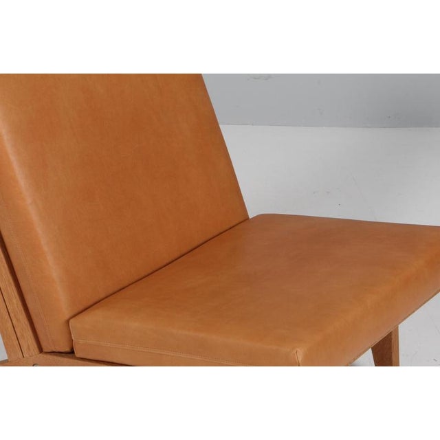 1960s GE-370 Lounge Chair in Oak Frame and Aniline Leather by Hans J. Wegner for Getama, 1960s For Sale - Image 5 of 8
