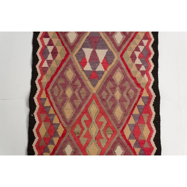 Mid 20th Century Handwoven, Vegetable Dye, One-of-a-Kind, Anatolian Kilim For Sale - Image 9 of 10