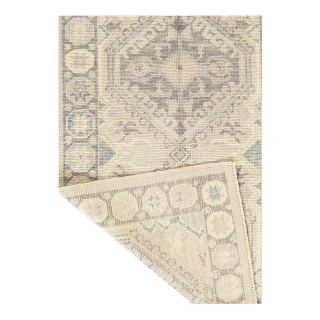 Traditional Pasargad DC Pasargad Turkish Hand Knotted Oushak Rug For Sale - Image 3 of 3