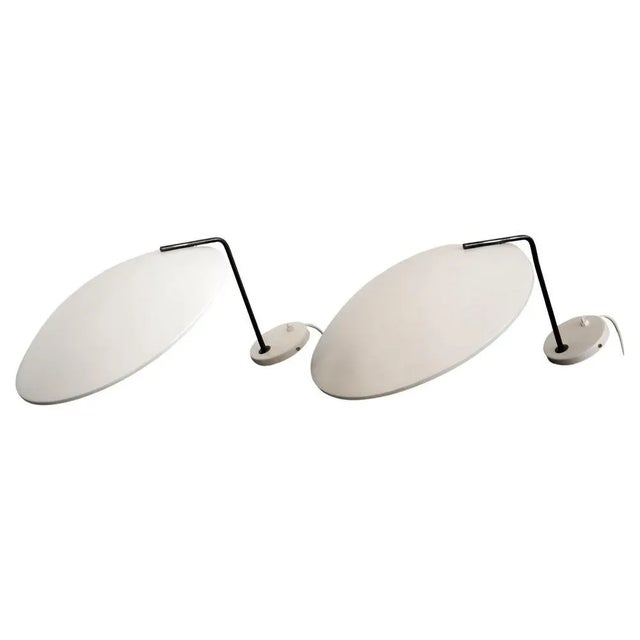 Black 232 Wall Lamps by Bruno Gatta, 1962, Set of 2 For Sale - Image 8 of 8