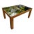 1980s American of Martinsville Burl Wood and Smoked Glass Dining Table For Sale