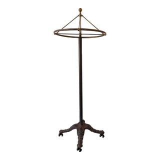 Vintage Cast Iron Circular Clothes Rack For Sale