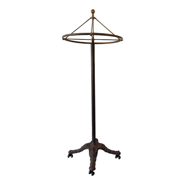 Vintage Cast Iron Circular Clothes Rack For Sale