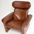 Set of Vintage Italian Leather Reclining Armchair and Ottoman, 1960s For Sale - Image 10 of 14