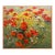 Babken Kolozian - Red Poppy Field 1979-Original Armenian Mid-Century Oil Painting For Sale