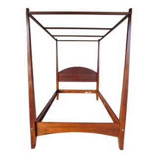 Ethan Allen American Impressions Full Size Shaker Style Tester Poster Bed For Sale
