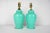 Traditional Aqua Blue Glass Boudoir Lamps, Pair For Sale - Image 3 of 11